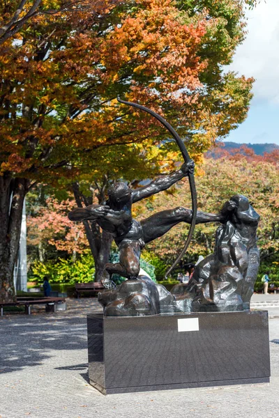 Hakone Japonia Listopada 2017 Rzeźby Muzeum Świeżym Powietrzu Kopiować Miejsca — Zdjęcie stockowe