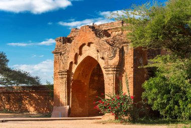 Harap antik pagoda Bagan, Myanmar. Metin için yer kopyalayın