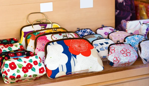 Carteiras Retro Balcão Loja Kyoto Japão — Fotografia de Stock