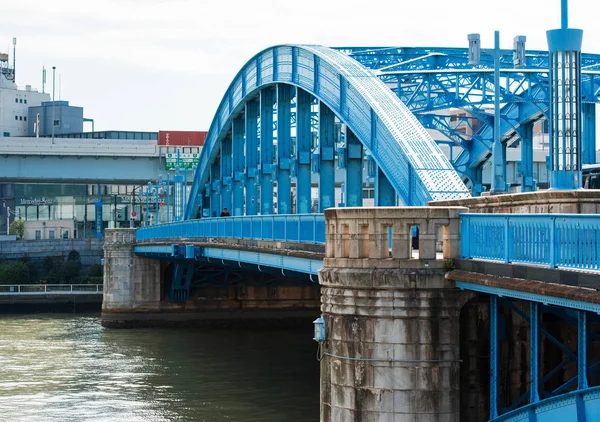 Tokyo, Japonya - 7 Kasım 2017: Şehir merkezinde Bridge'de bir bakış. Metin için yer kopyalayın