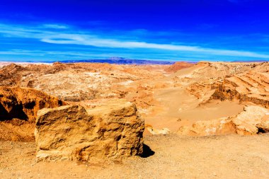 Atacama çölünde manzara, Şili. Metin için alan kopyalama.