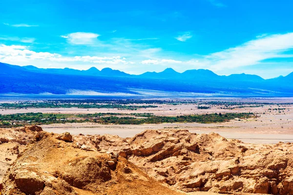 智利阿塔卡马沙漠的风景。文本的复制空间. — 图库照片