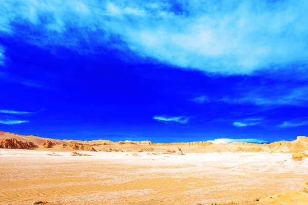 Mondlandschaft, Atacamawüste, Chili. Chili. Kopierraum für Text. — Stockfoto