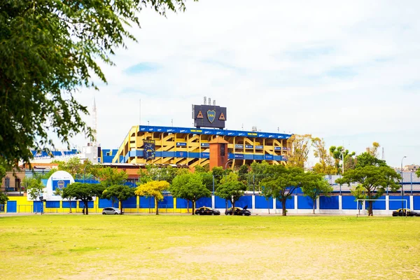 BUENOS AIRES, ARGENTINA - DEZEMBRO 25, 2017: Vista do estádio de futebol La Boca — Fotografia de Stock