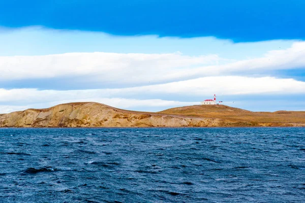 Vista de la costa, Isla Magdalena, Patagonia, Chile. Copiar espacio para texto . —  Fotos de Stock