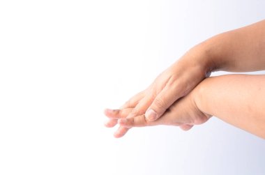 Elini yıka. Sağlık - temizlik kavramı. Seçici odak.