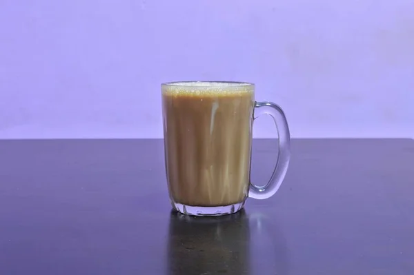 Teh Tarik Nebo Vytáhl Čaj Slavný Sladký Čaj Malajsii Bublina — Stock fotografie