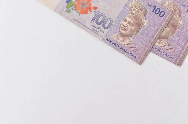 Malajzia Valuta Myr Ringgit Malajzia Bankjegy Közel Pénz Mutatja Első — Stock Fotó