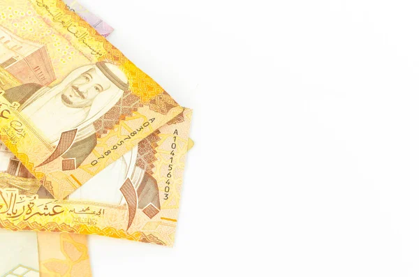 Saudi Arabien Geld Auf Weißem Hintergrund — Stockfoto