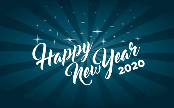 Mutlu Yıllar 2020 Tebrik Kartı — Stok Vektör