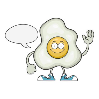 tebessüm eden sahanda yumurta karikatürü.