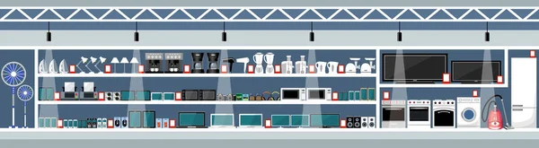 उपकरणे आणि इलेक्ट्रॉनिक्स दुकान — स्टॉक व्हेक्टर