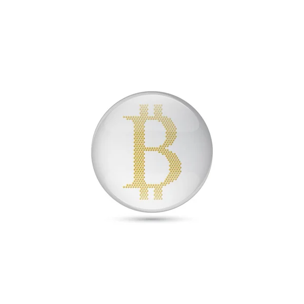 Illustration Vectorielle Bitcoin Crypto Monnaie — Image vectorielle