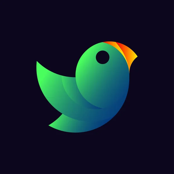 Illustration Vectorielle Oiseau Coloré — Image vectorielle