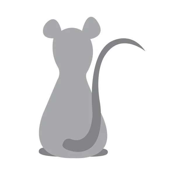 Мышь Окрашена Векторная Иллюстрация Мыши — стоковый вектор