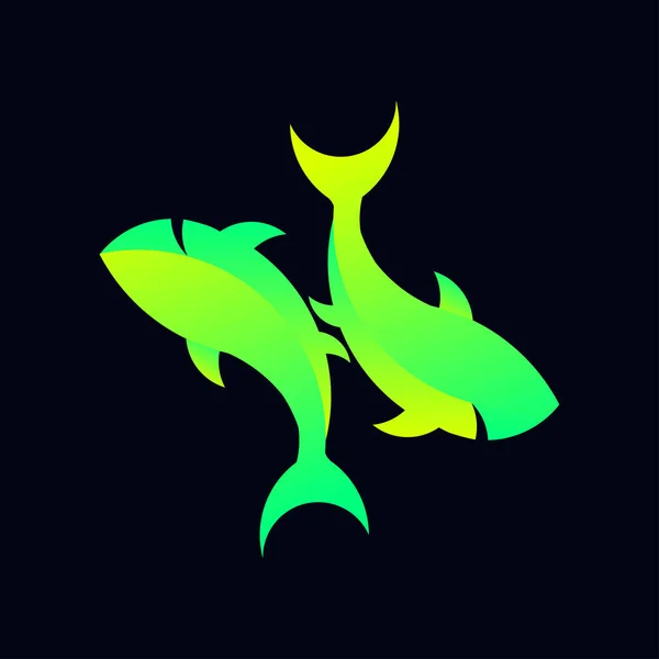 Illustration Vectorielle Des Requins Marins — Image vectorielle