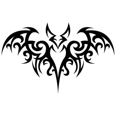 Yarasa uçuşunun vektör çizimi 