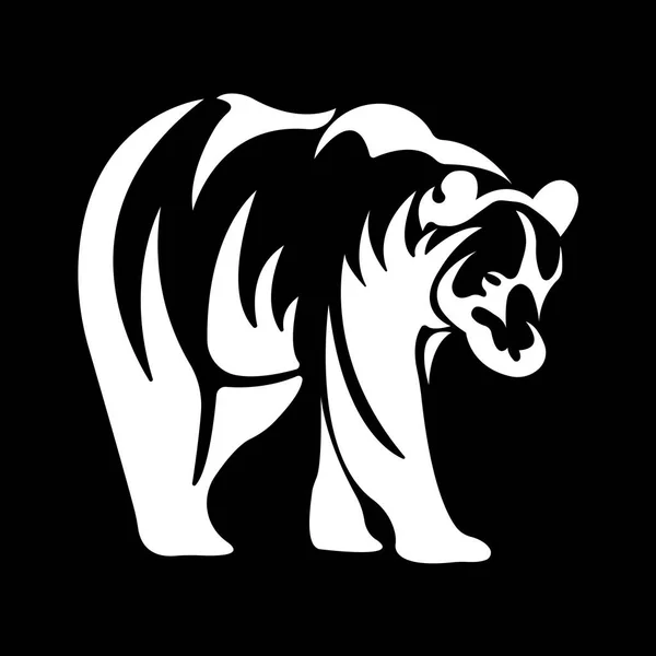 Vector Illustration Bear Animal — Stock Vector