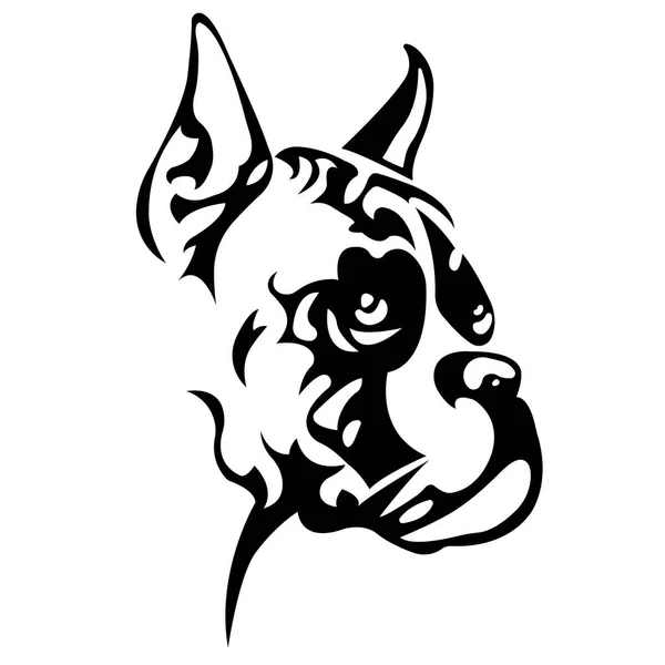 Vektor Illustration Des Boxerhundes — Stockvektor