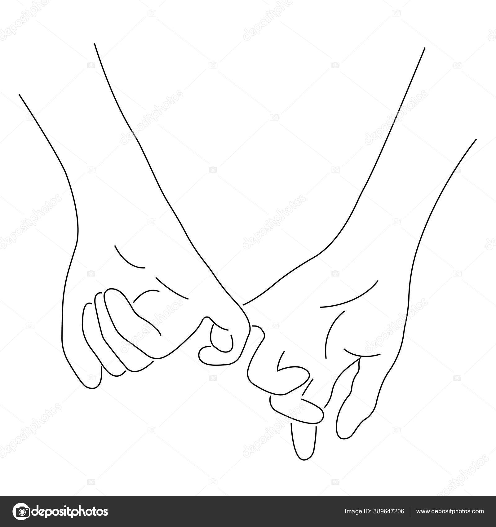 人类手牵手爱与友谊的矢量图解图库矢量图©lilikorotkih.mail.ru 389647206, image size:1600x1700