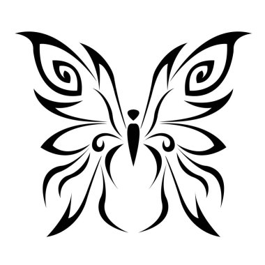  Kelebek kanatlarının vektör çizimi