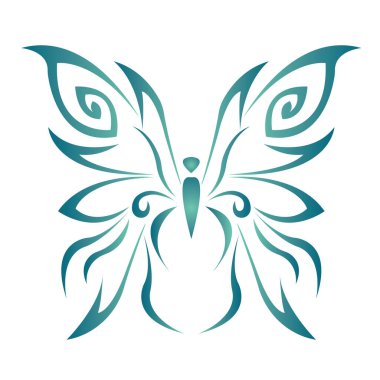  Kelebek kanatlarının vektör çizimi