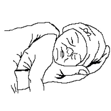 Uyuyan çocuğun vektör illüstrasyon sanatı