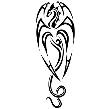 Fantezi ejderhanın vektör çizimi