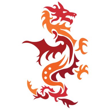 Fantezi ejderhanın vektör çizimi