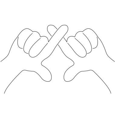 İnsan elinin vektör illüstrasyonu 