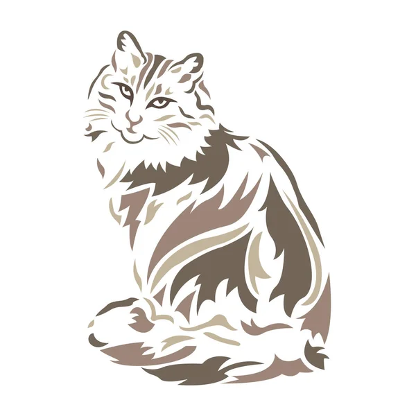 猫のイラストや動物のペット — ストックベクタ