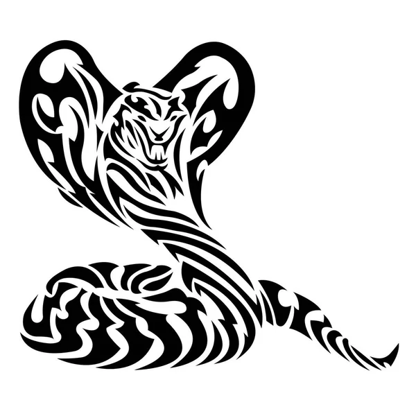 Illustration Vectorielle Serpent Cobra Dangereux — Image vectorielle