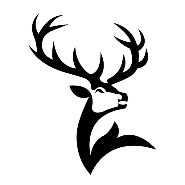 Vector Illustration Deer Animal — Stock Vector