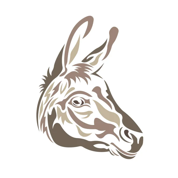 Ilustración Vectorial Burro Animal — Archivo Imágenes Vectoriales