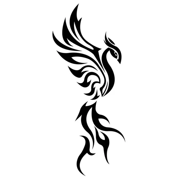 Векторная Иллюстрация Фантазии Firebird Phoenix — стоковый вектор