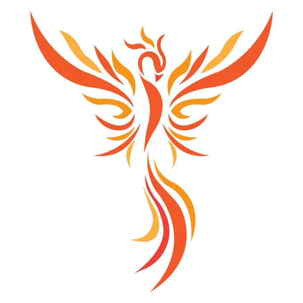 Vector Ilustración Fantasía Firebird Phoenix — Vector de stock