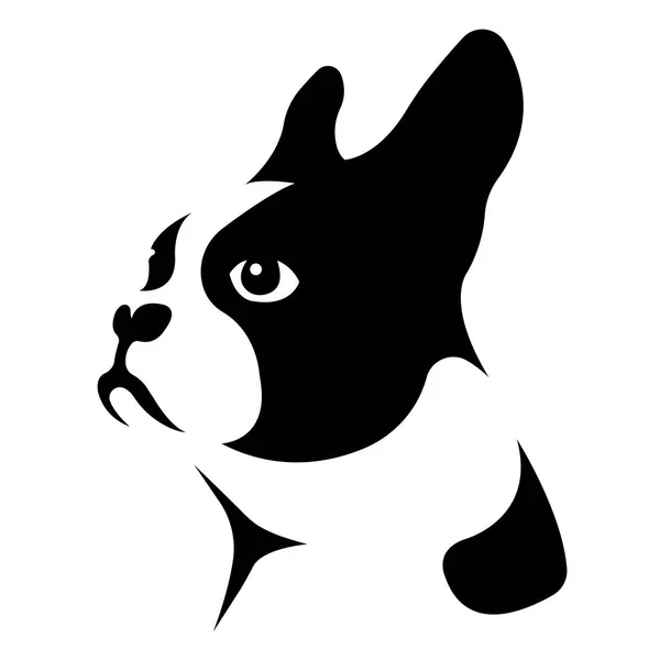 Ilustração Vetorial Cão Bulldog Francês — Vetor de Stock