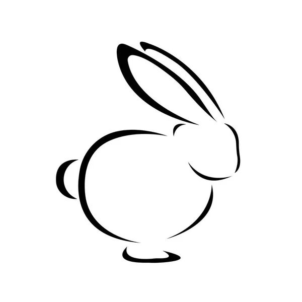 Vector Illustration Rabbit Hare Animal — Stock Vector