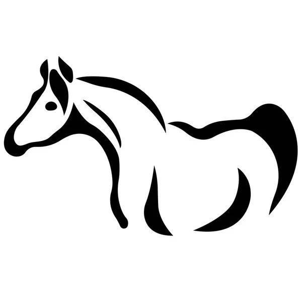 Vector Illustration Horse Animal — Stock Vector