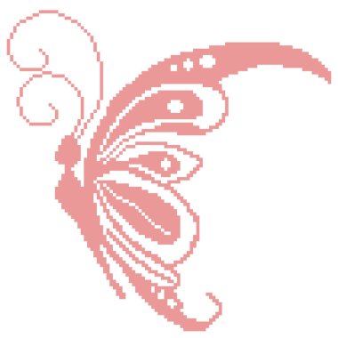 Kelebek böceğinin vektör çizimi