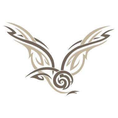 Baykuş, vektör illüstrasyon arka planı 