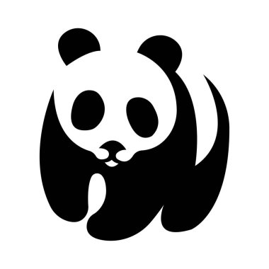 Panda ayısının vektör illüstrasyonu