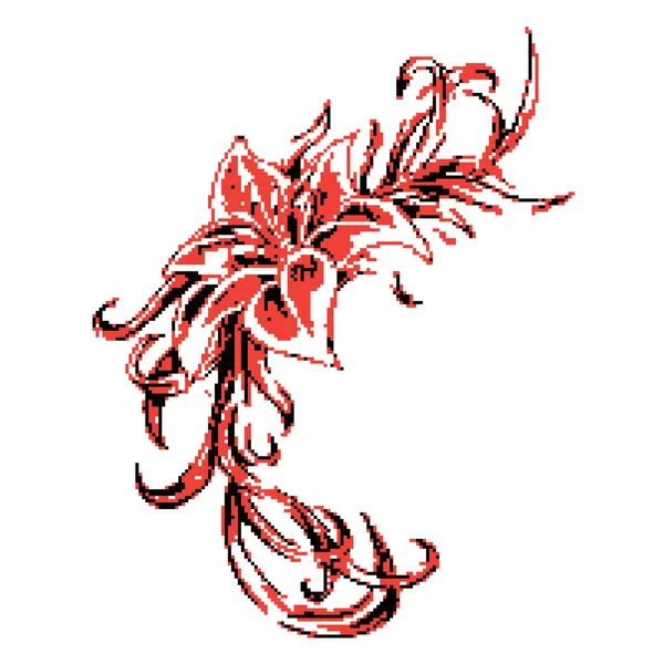 Květiny Vektorové Ilustrace Květinového Pozadí — Stockový vektor
