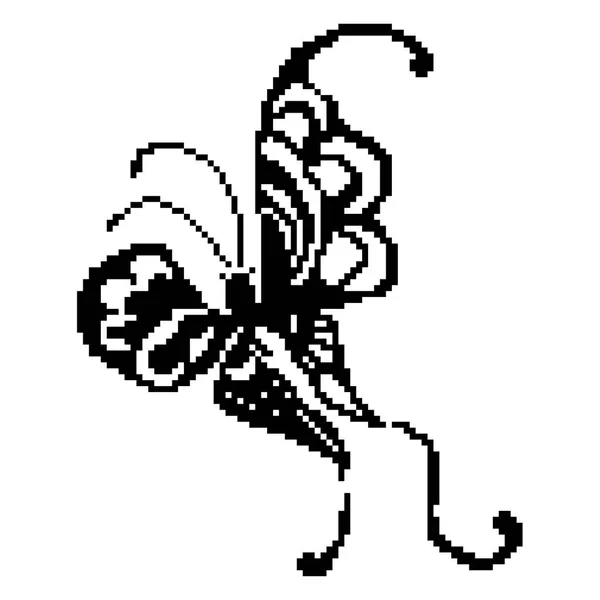 蝶の昆虫のベクトル図 — ストックベクタ
