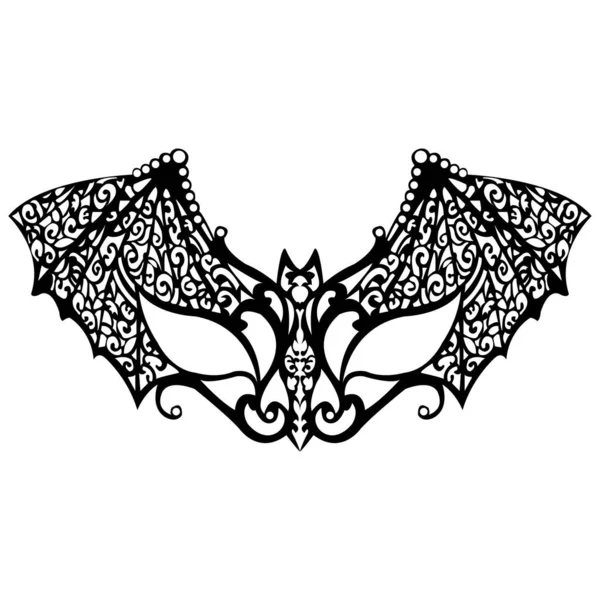 Ilustração Vetorial Asas Morcego Abstratas Máscara —  Vetores de Stock