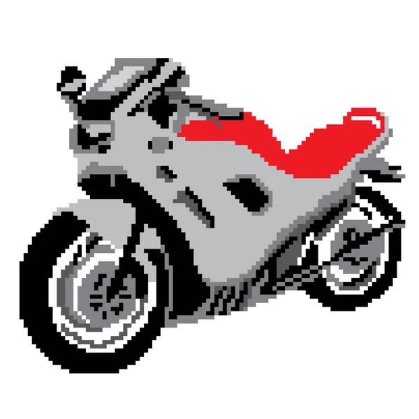 Vector Illustration Art Sportive Motorbike — Stock Vector