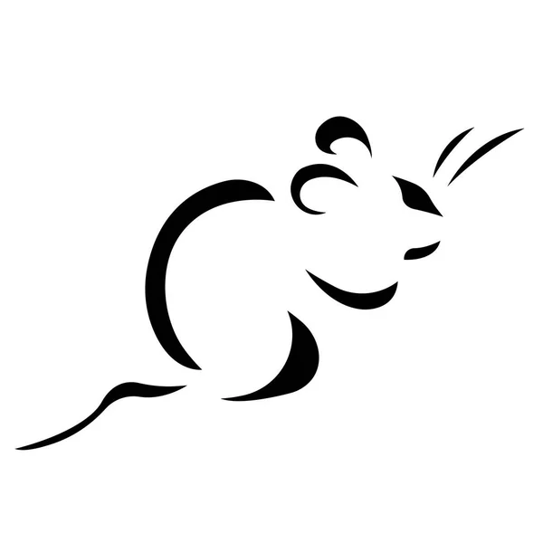 Illustrazione Vettoriale Del Roditore Del Mouse — Vettoriale Stock