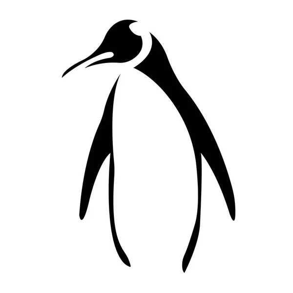 Vektor Illustration Pingvin Djur — Stock vektor