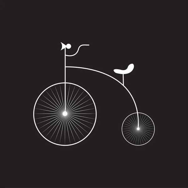 Projekt Logo Motocykla Stary Rower Ilustracja Wektor — Wektor stockowy