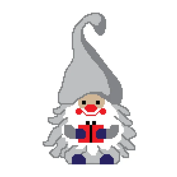 Mignon Père Noël Gnome Illustration Vectorielle — Image vectorielle